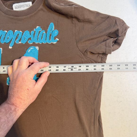 Aeropostale 1987 Varsity T-Shirt Woman's Large Distressed Vintage Look Cotton - Picture 9 of 12